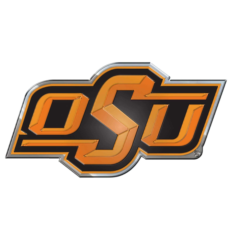 Oklahoma State Cowboys Heavy Duty Aluminum Embossed Color Emblem - Oklahoma State - Flyclothing LLC
