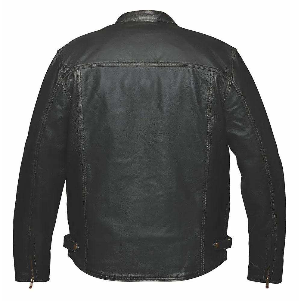 Cannonball - Mens Premium Leather Jacket - Unik Just for Bikers - Flyclothing LLC