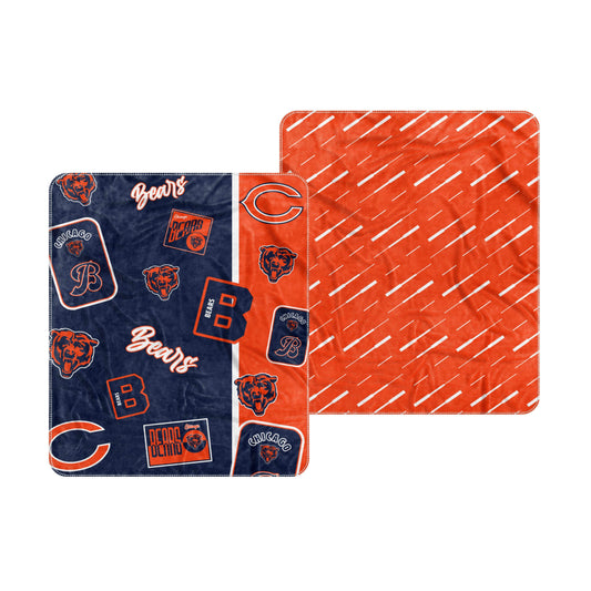 Chicago Bears Dream Weave Throw 50x60 - Logo Brands - Flyclothing LLC