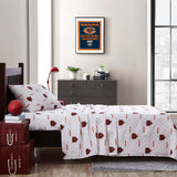 Chicago Bears Scatter Sheet Set Twin - Logo Brands - Flyclothing LLC