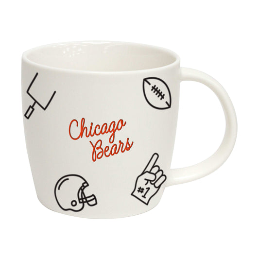 Chicago Bears 18oz Playmaker Mug - Logo Brands - Flyclothing LLC