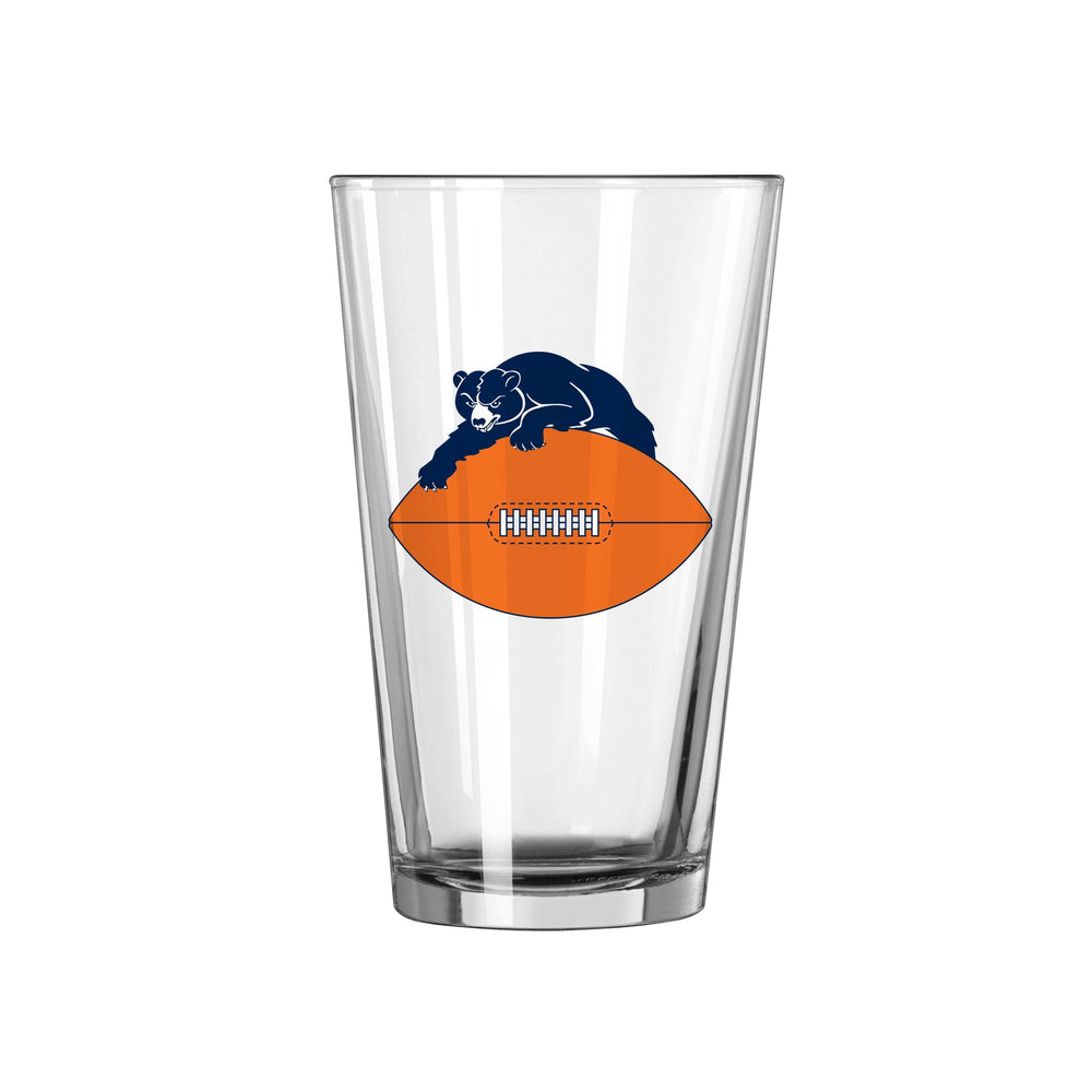 Chicago Bears 16oz Retro Pint Glass - Logo Brands - Flyclothing LLC