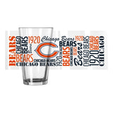 Chicago Bears 16oz Spirit Pint Glass - Logo Brands - Flyclothing LLC