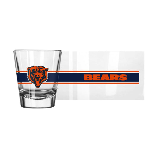 Chicago Bears 2oz Stripe Shot Glass - Logo Brands - Flyclothing LLC