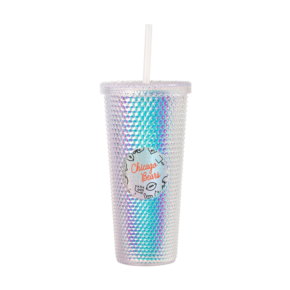 Chicago Bears 24oz Playmaker Iridescent Stud Tumbler - Logo Brands - Flyclothing LLC