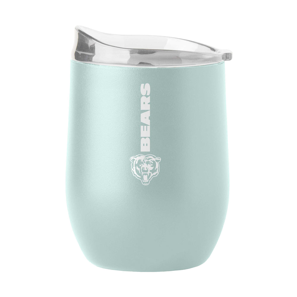 Chicago Bears 16oz Vertical Powder Coat Curved Beverage - Logo Brands - Flyclothing LLC