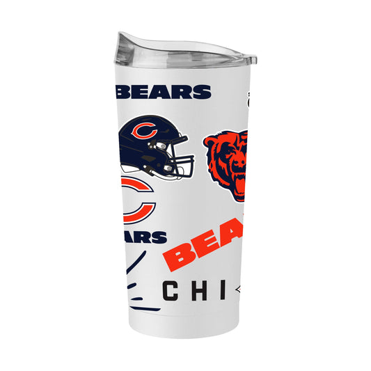 Chicago Bears 20oz Native Powder Coat Tumbler - Logo Brands - Flyclothing LLC
