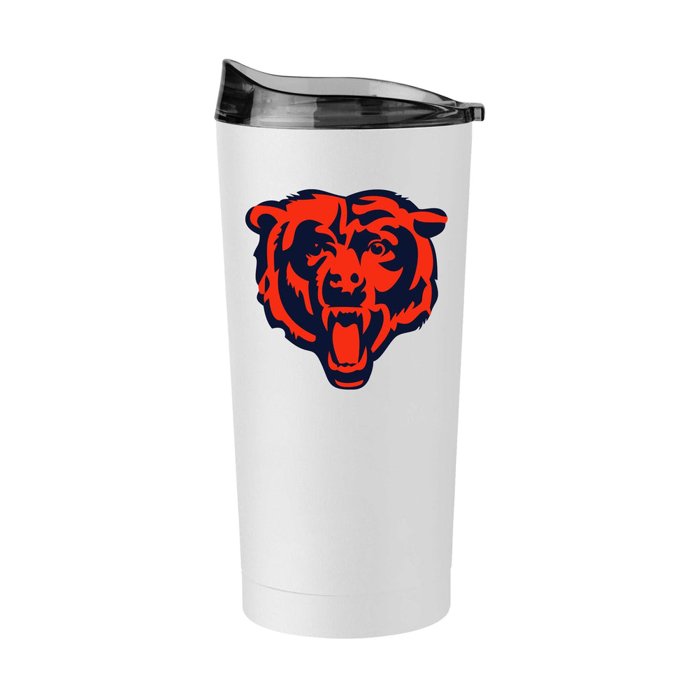 Chicago Bears 20oz Swagger White Powder Coat Tumbler - Logo Brands - Flyclothing LLC