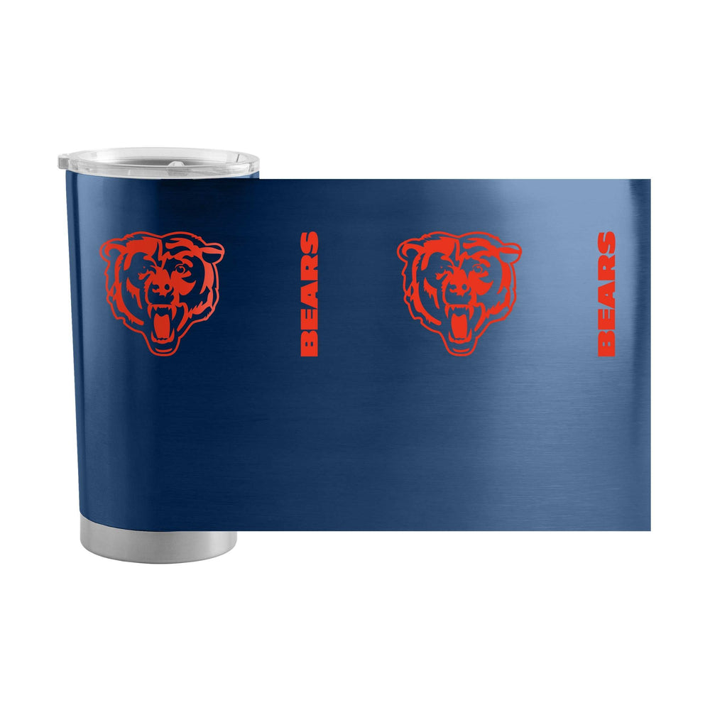 Chicago Bears 1 Color 20oz Gameday Stainless Tumbler - Logo Brands - Flyclothing LLC