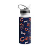 Chicago Bears 25oz Dreamweave SingleWall FlipTop Bottle - Logo Brands - Flyclothing LLC