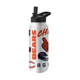Chicago Bears 34oz Native Quencher Bottle - Logo Brands - Flyclothing LLC
