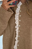 Lace Trim Button-Down Cardigan - Trendsi - Flyclothing LLC