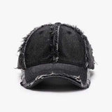 Raw Hem Cotton Baseball Cap - Trendsi - Flyclothing LLC