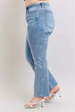 Judy Blue Plus Size High Waist Dad Jeans - Trendsi - Flyclothing LLC