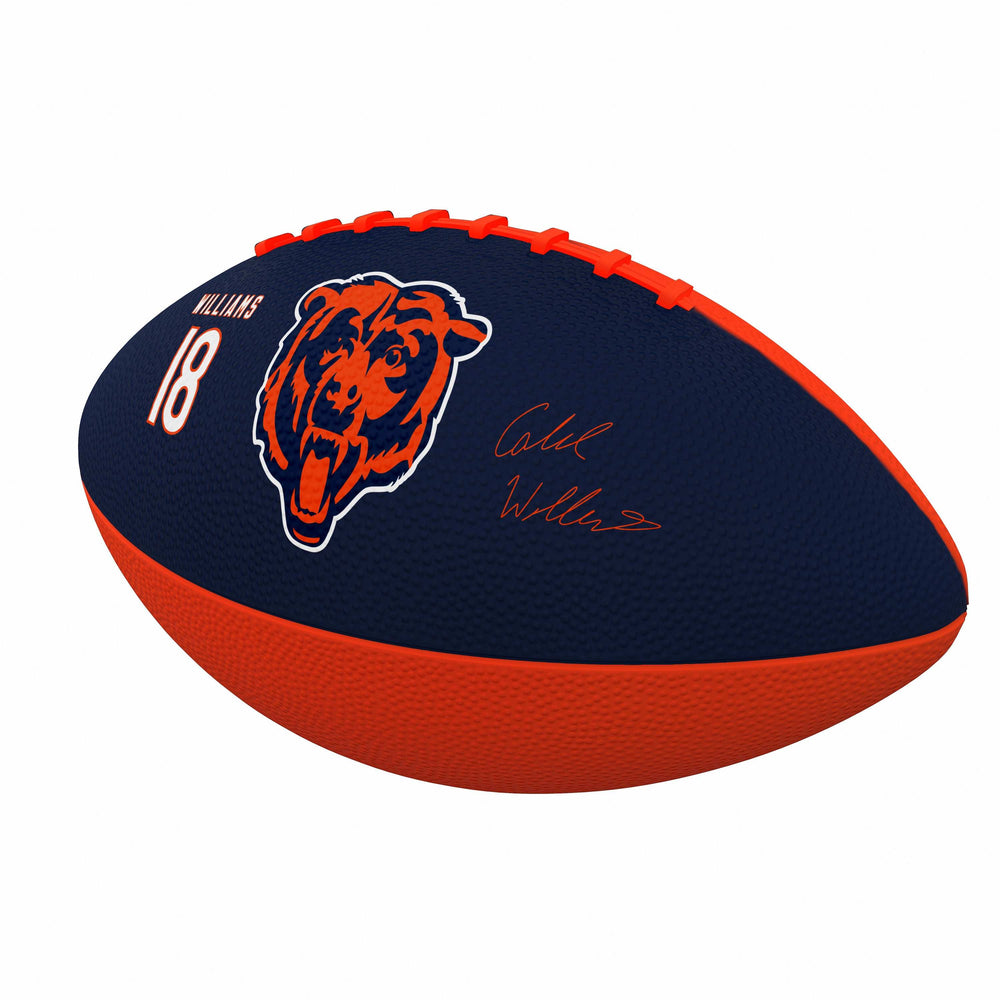 Chicago Bears Caleb Williams Mini Size Rubber Football - Logo Brands - Flyclothing LLC