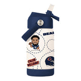 Chicago Bears Caleb Williams Caricature 12oz SS Kids Bottle - Logo Brands - Flyclothing LLC
