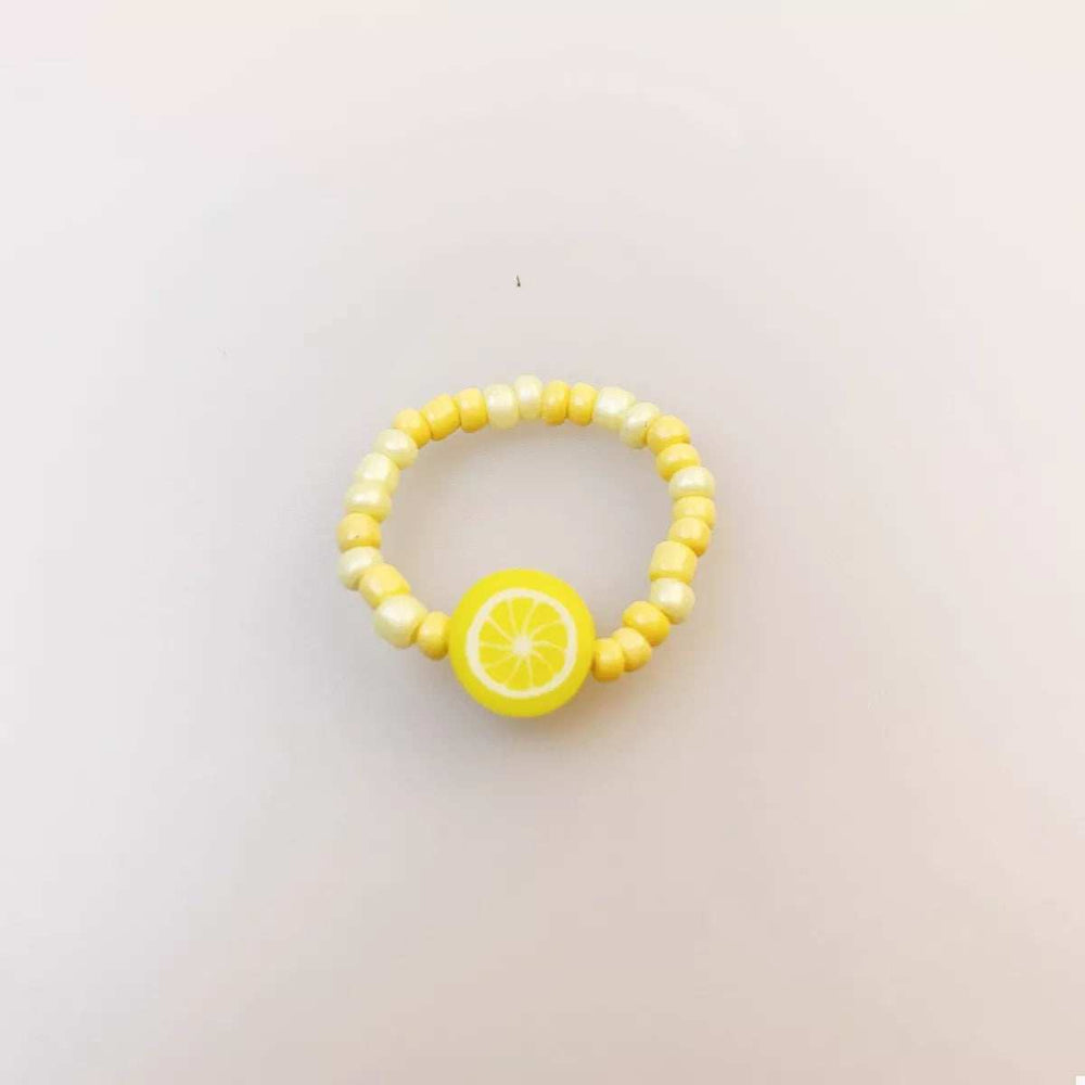Colorful Fruit Charm Beaded Ring - Trendsi - Flyclothing LLC