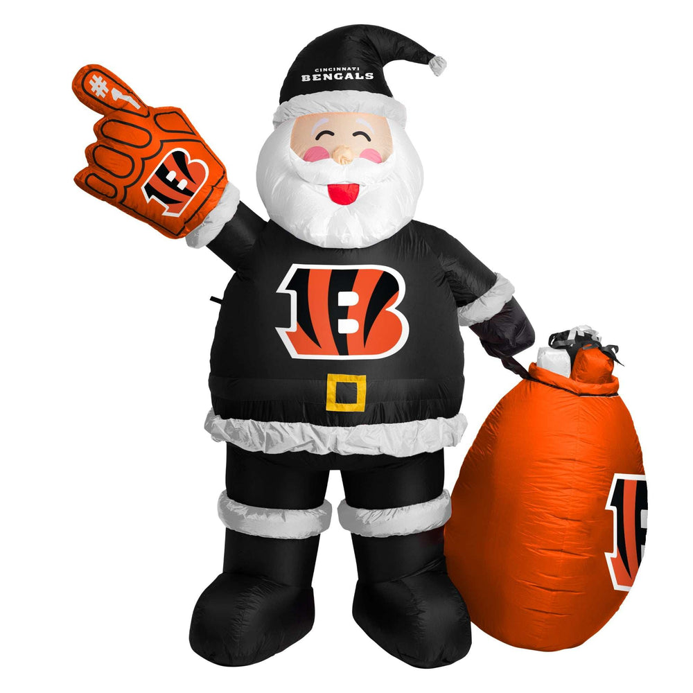 Cincinnati Bengals Santa Claus Yard Inflatable - Logo Brands - Flyclothing LLC
