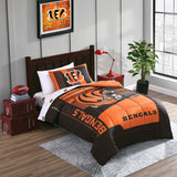Cincinnati Bengals Status Bed In A Bag Twin - Logo Brands - Flyclothing LLC