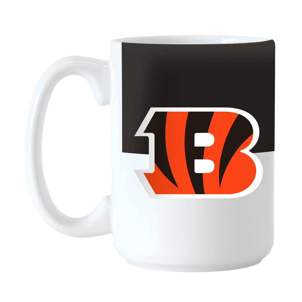 Cincinnati Bengals 15oz Colorblock Sublimated Mug - Logo Brands - Flyclothing LLC