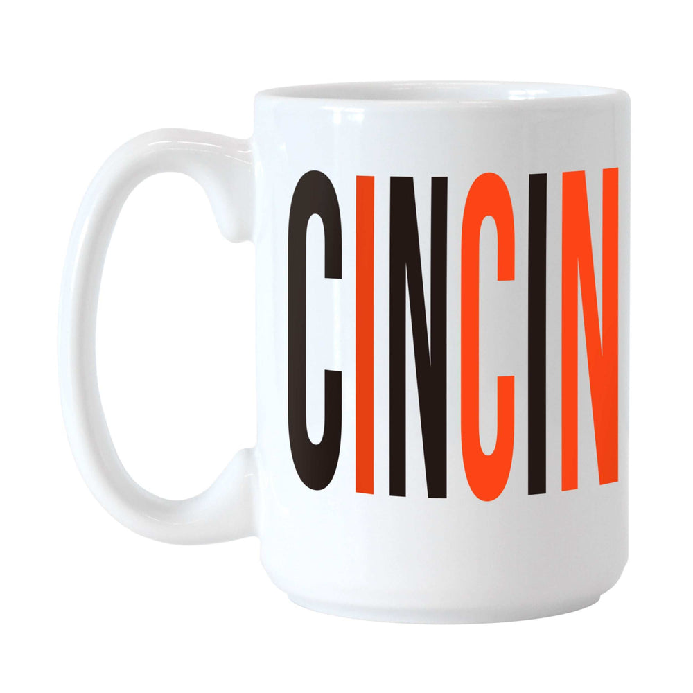 Cincinnati Bengals 15oz Overtime Sublimated Mug - Logo Brands - Flyclothing LLC