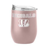 Cincinnati Bengals 16oz Stencil Powder Coat Curved Beverage - Logo Brands - Flyclothing LLC
