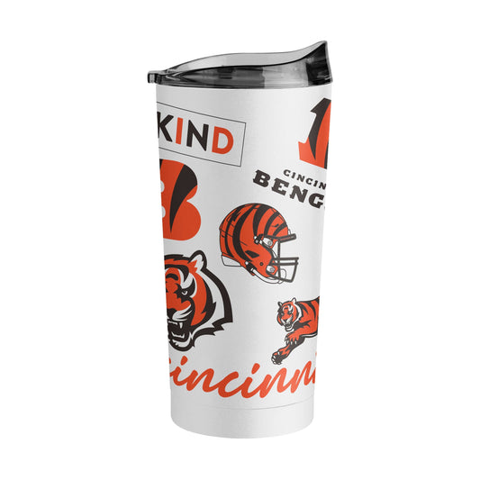 Cincinnati Bengals 20oz Native Powder Coat Tumbler - Logo Brands - Flyclothing LLC