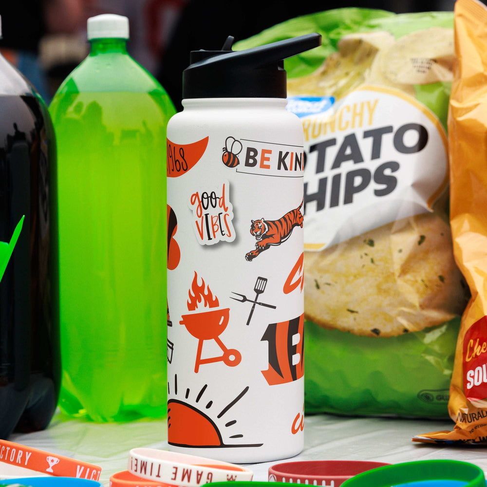 Cincinnati Bengals 34oz Native Quencher Bottle - Logo Brands - Flyclothing LLC