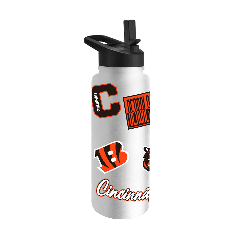 Cincinnati Bengals Dreamweave 34oz Quencher Bottle - Logo Brands - Flyclothing LLC