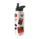 Cincinnati Bengals Dreamweave 34oz Quencher Bottle - Logo Brands - Flyclothing LLC