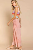 POL Elastic Waistband Wide Leg Pants with Drawstring - Trendsi - Flyclothing LLC