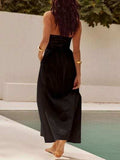 Halter Neck Maxi Dress with Pockets - Trendsi - Flyclothing LLC