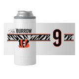 Cincinnati Bengals 12oz Joe Burrow Slim Can Coolie - Logo Brands - Flyclothing LLC