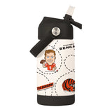 Cincinnati Bengals Joe Burrows Caricature 12oz SS Kids Bottle - Logo Brands - Flyclothing LLC