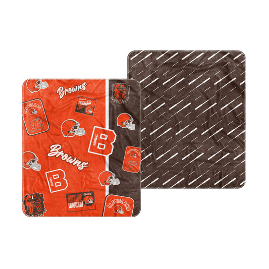 Cleveland Browns Dream Weave Throw 50x60 - Logo Brands - Flyclothing LLC