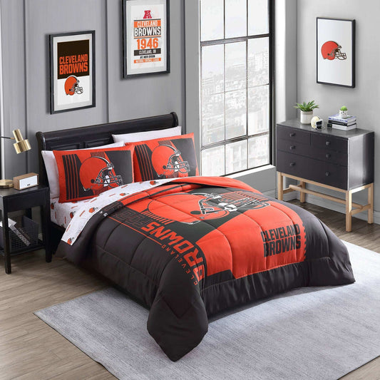 Cleveland Browns Status Bed In A Bag Full - Logo Brands - Flyclothing LLC
