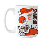 Cleveland Browns 15oz Native Sublimated Mug - Logo Brands - Flyclothing LLC