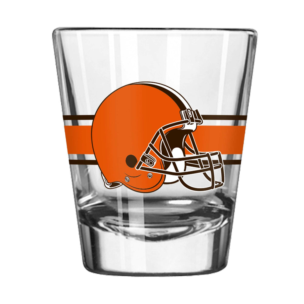 Cleveland Browns 2oz Stripe Shot Glass - Logo Brands - Flyclothing LLC