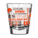 Cleveland Browns 2oz Spirit Shot Glass - Logo Brands - Flyclothing LLC