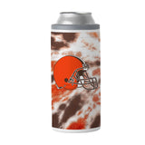 Cleveland Browns 12oz Tie Dye Slim Can Coolie - Logo Brands - Flyclothing LLC