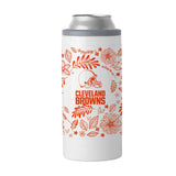 Cleveland Browns 12oz Botanical Slim Can Coolie - Logo Brands - Flyclothing LLC