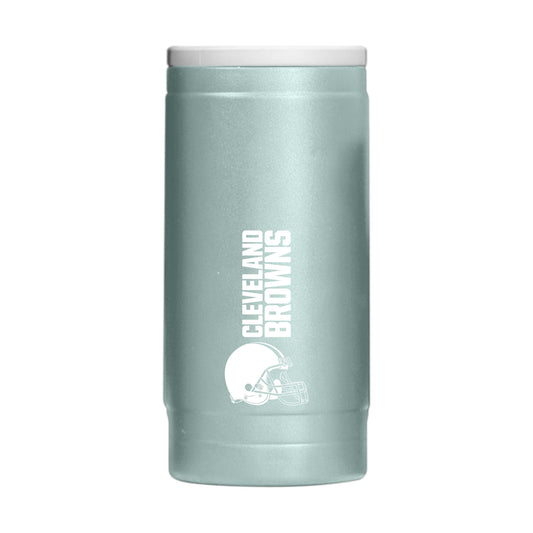 Cleveland Browns Vertical Powder Coat Slim Can Coolie - Logo Brands - Flyclothing LLC