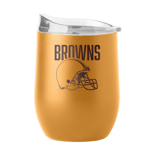 Cleveland Browns 16oz Huddle Powder Coat Curved Beverage - Logo Brands - Flyclothing LLC