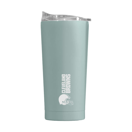 Cleveland Browns 20oz Vertical Powder Coat Tumbler - Logo Brands - Flyclothing LLC