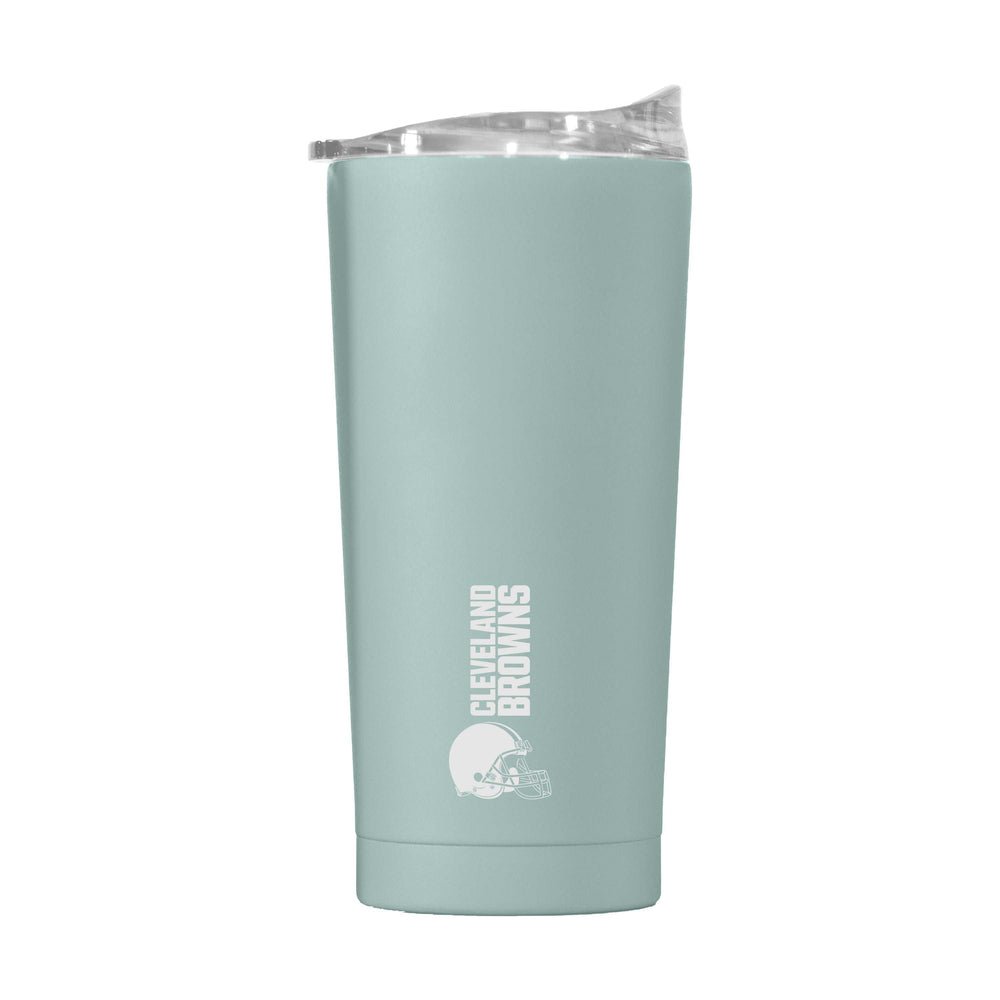 Cleveland Browns 20oz Vertical Powder Coat Tumbler - Logo Brands - Flyclothing LLC