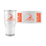 Cleveland Browns White 30oz Gameday Stainless Steel Tumbler - Logo Brands - Flyclothing LLC