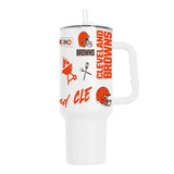 Cleveland Browns 40oz Native Powder Coat Tumbler - Logo Brands - Flyclothing LLC