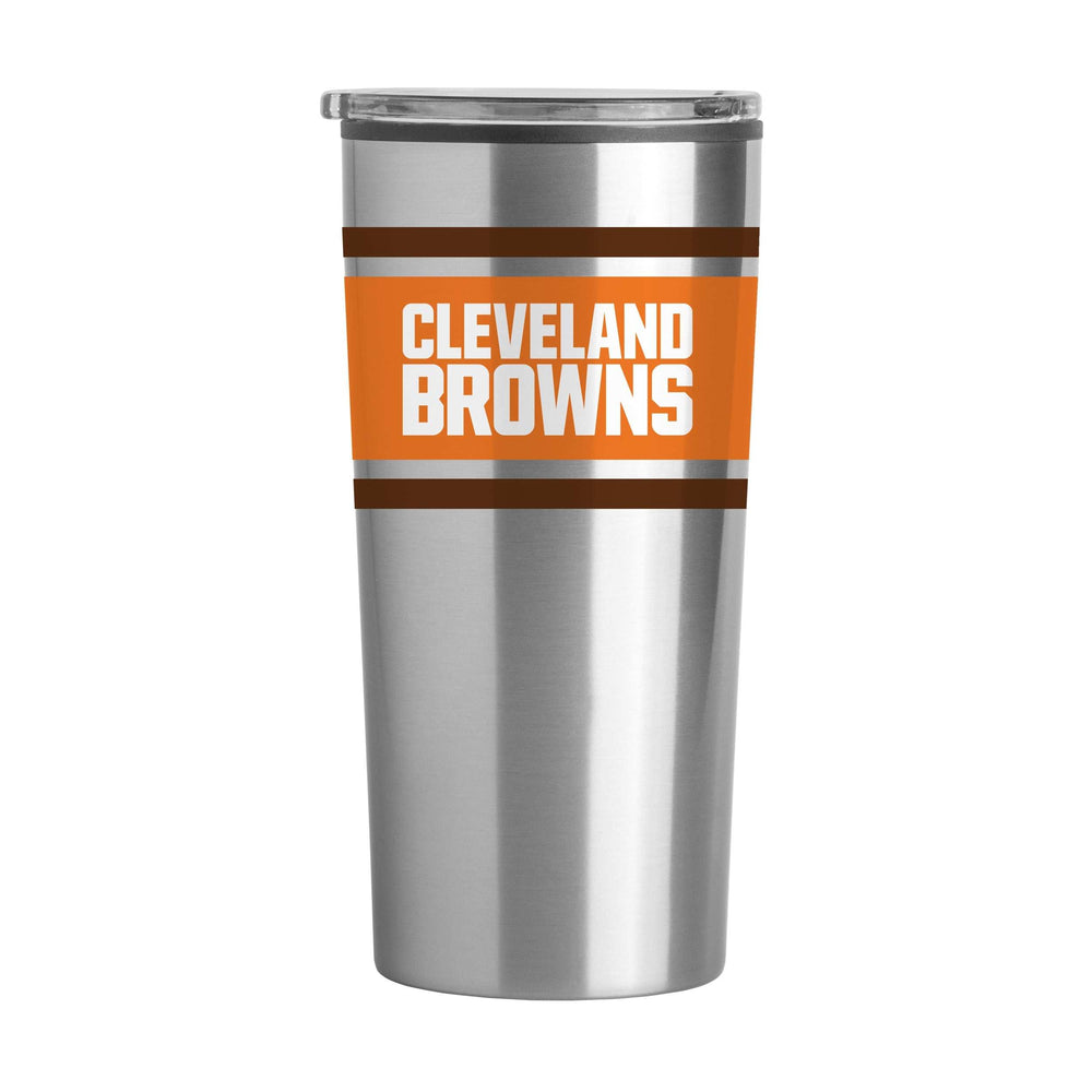 Cleveland Browns Stripe 20 oz Fusion Tumbler - Logo Brands - Flyclothing LLC