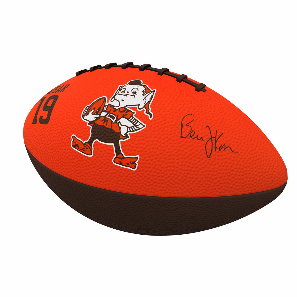 Cleveland Browns Bernie Kosar Players Junior Size Rubber Football - Logo Brands - Flyclothing LLC