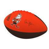 Cleveland Browns Bernie Kosar Players Mini Size Rubber Football - Logo Brands - Flyclothing LLC
